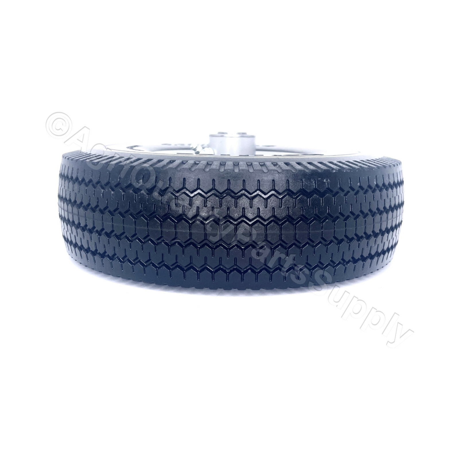 Two(2) 4.10/3.50-4 Flat Free Utility and Hand Truck Tire / Wheel 3/4″ Bearing
