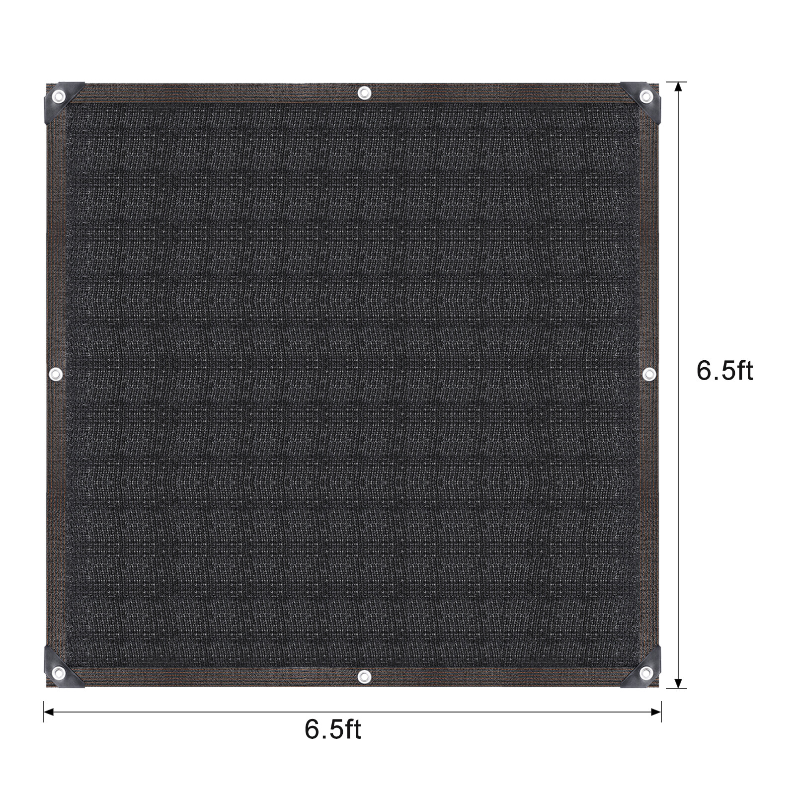 80% 90% Black Sunblock Shade Cloth Taped Edge w/ Grommets UV Resistant Shade Net