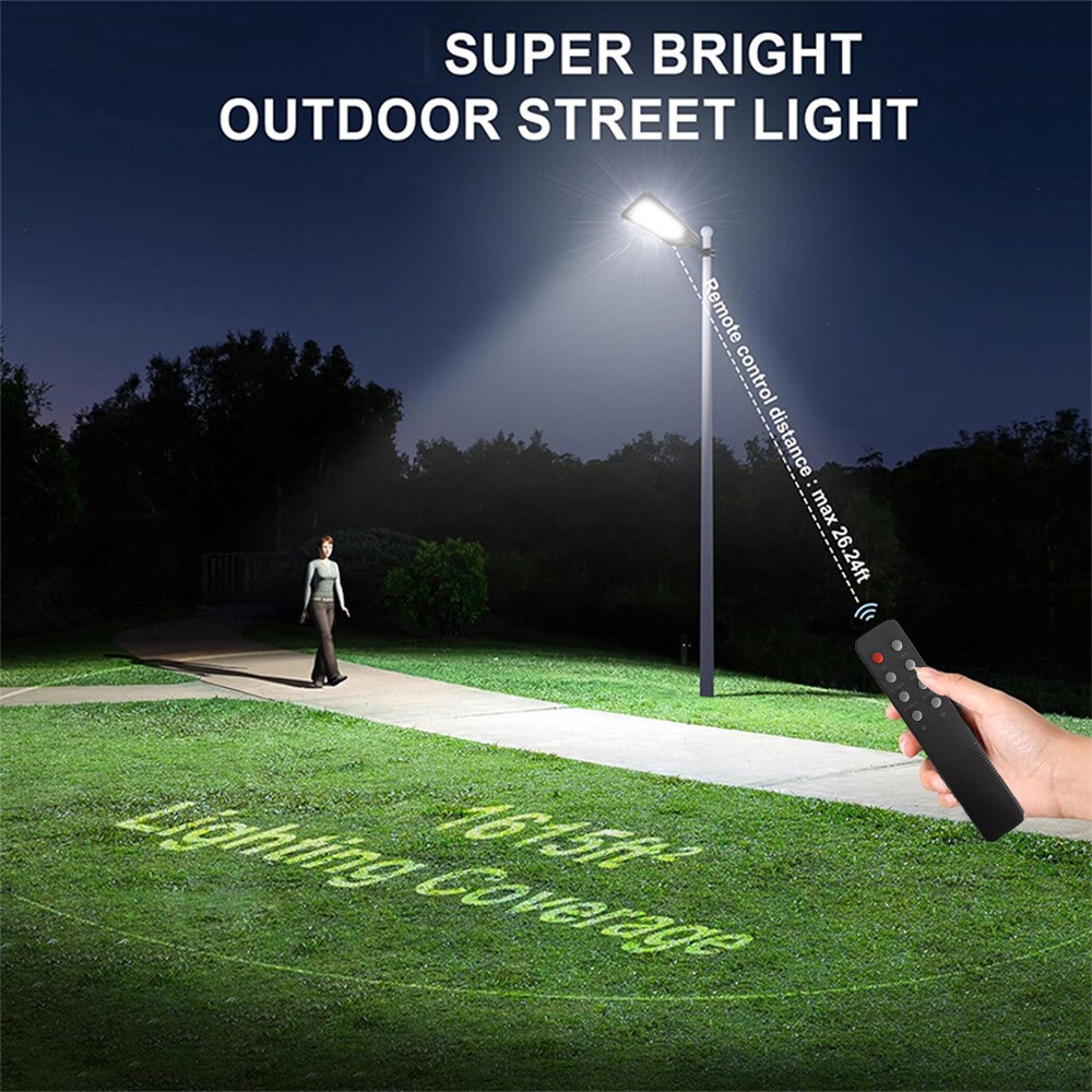 Commercial 99000000LM LED Outdoor Dusk to Dawn Solar Street Light Road Area Lamp
