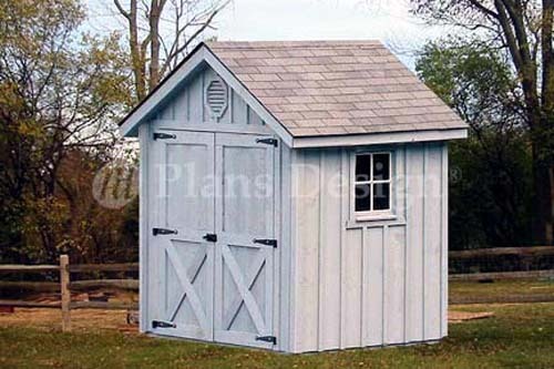 6′ x 6′ Playhouse / Garden Shed Gable Plans, Material List Included # 80606
