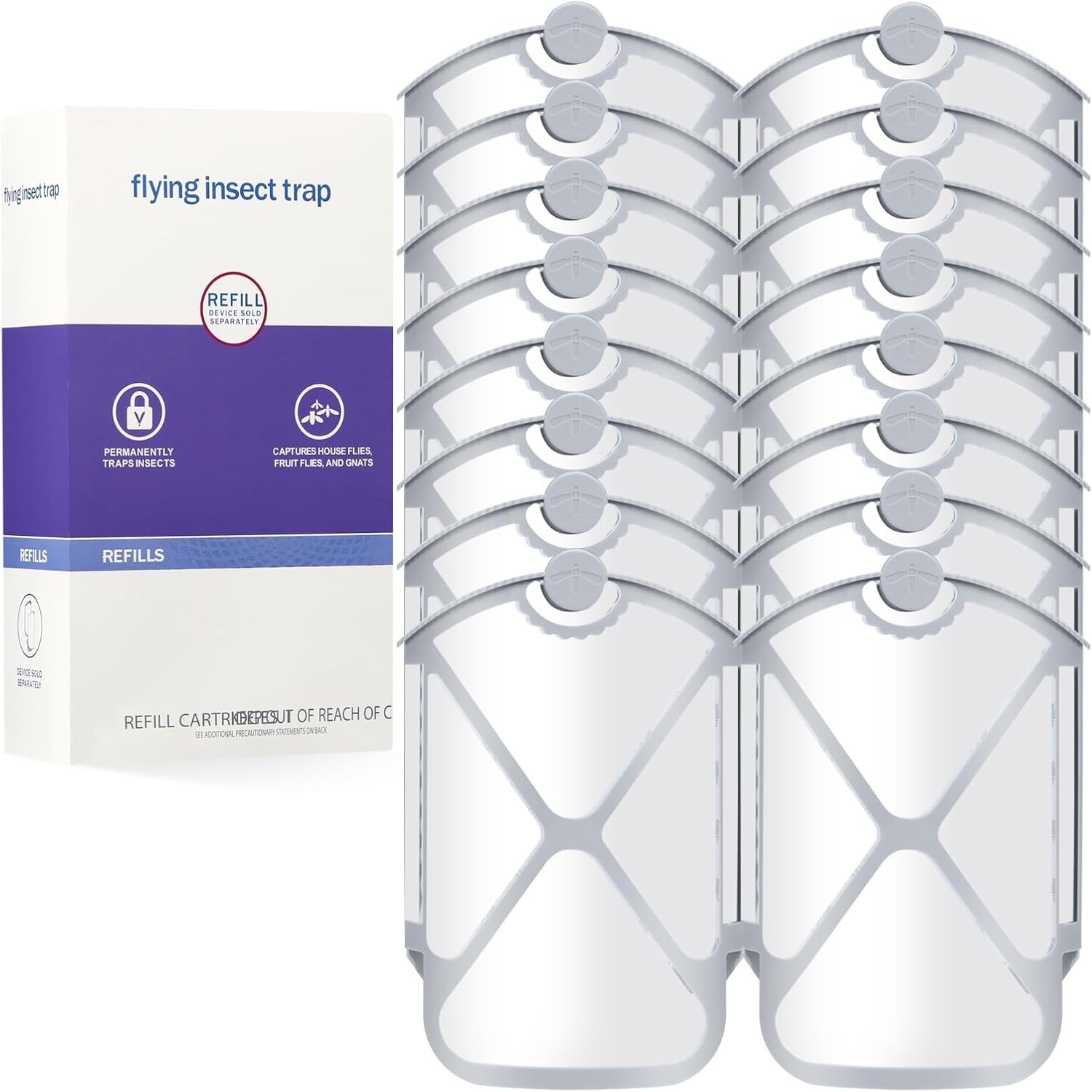 16 PACK Flying Insect Trap Refill Cartridge Kit For Fruit Fly, Flies, Mosquitoes