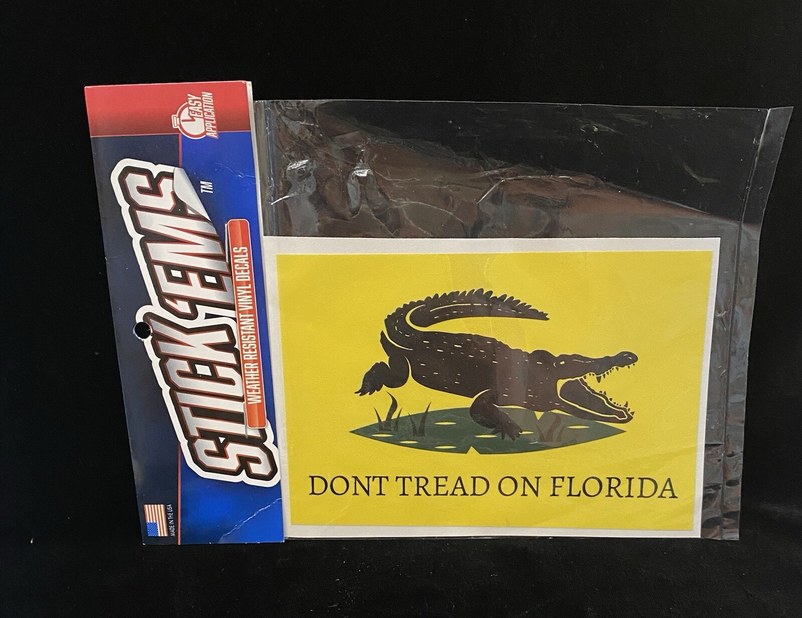 STICKER EMS – “DON’T TREAD ON FLORIDA” Gator Vinyl DECAL Bumper Sticker 6″X4″