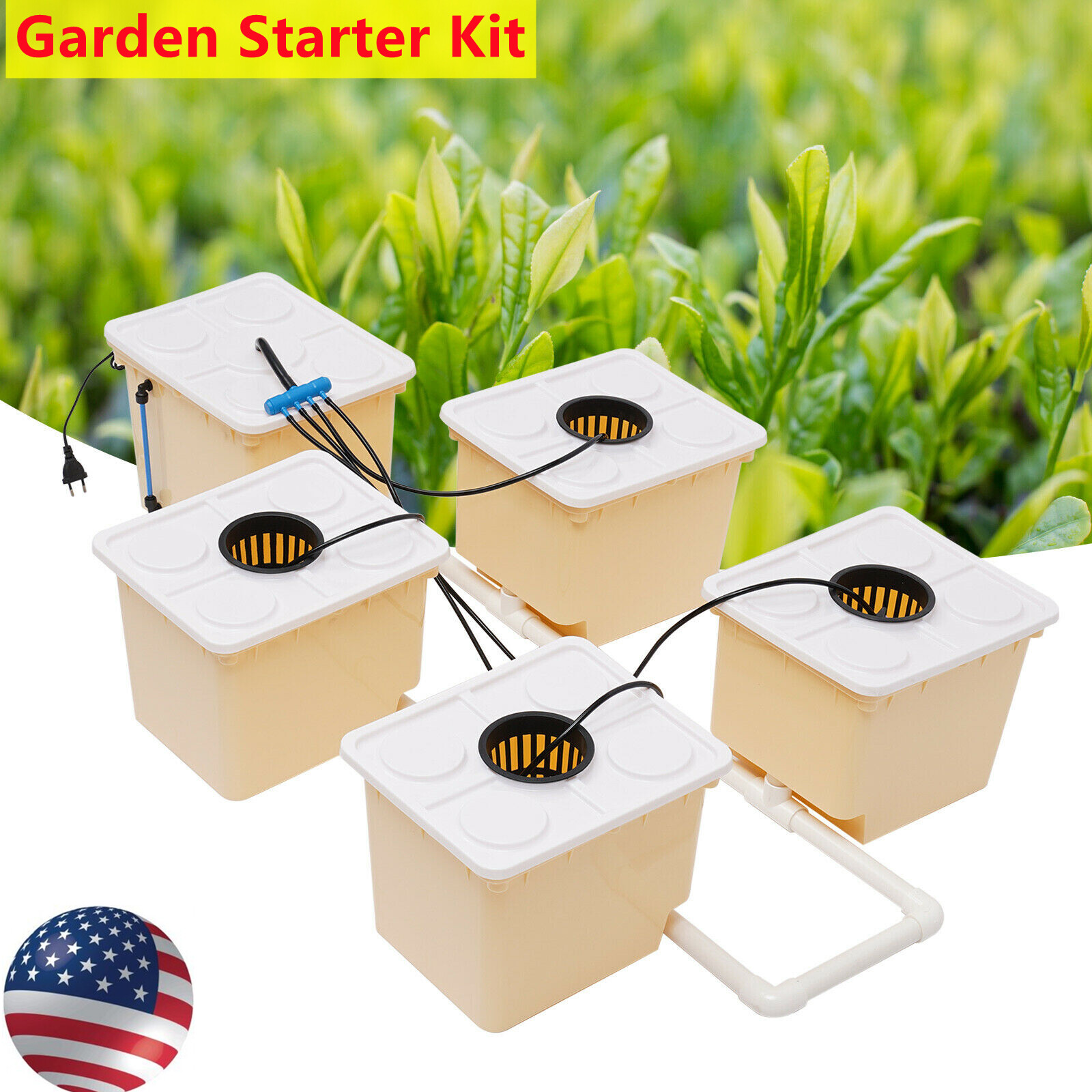 Hydroponics Deep Water Culture DWC Hydroponic System buckets Drip Growing System