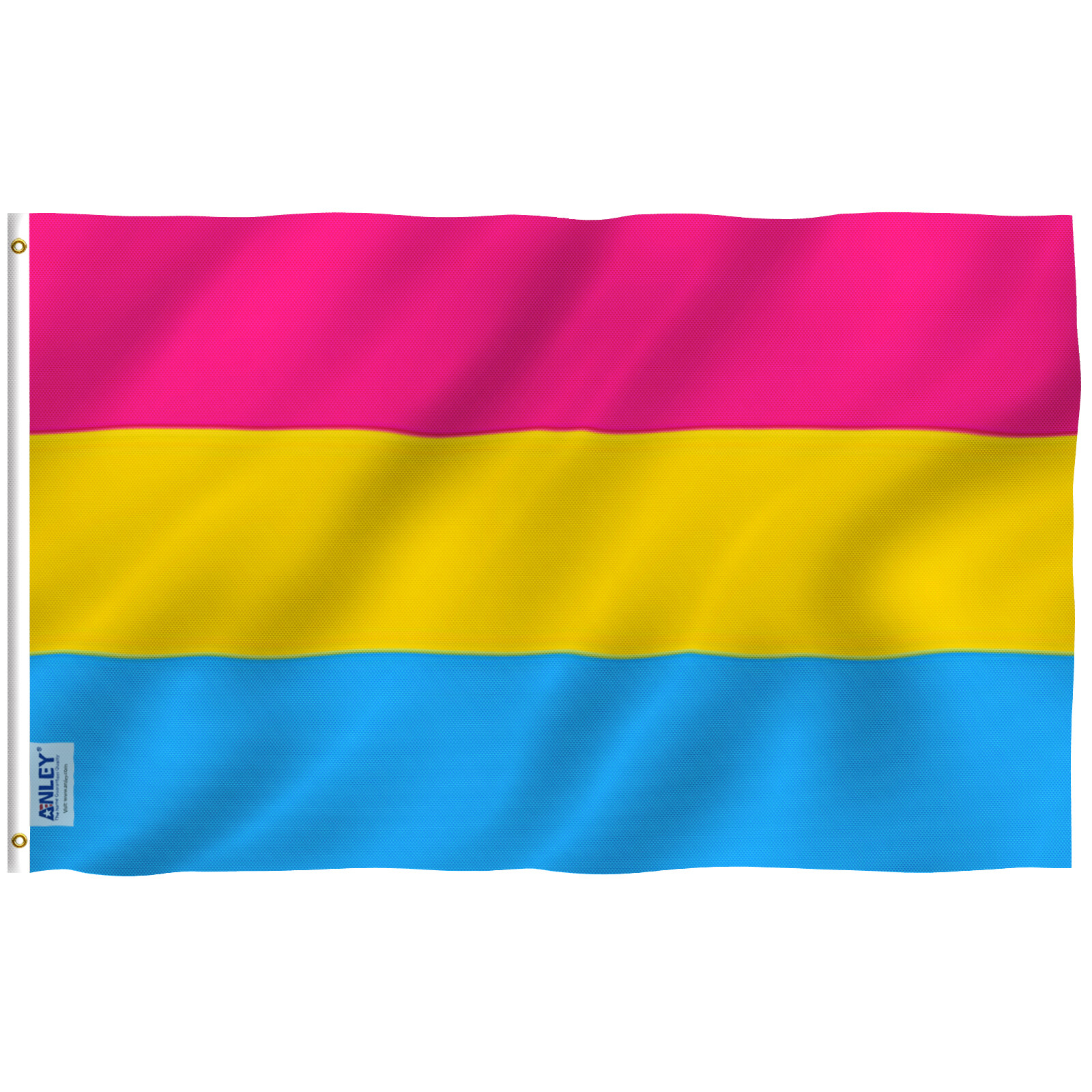 Anley Fly Breeze 3×5 Foot Pansexual Pride Flag – Omnisexual LGBT Flags Polyester