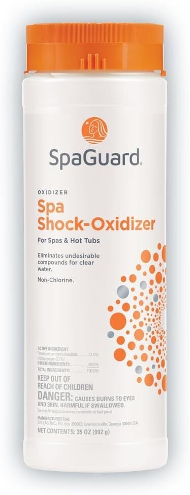 SpaGuard Spa-Shock Oxidizer, Non-Chlorine, For Spas and Hot Tubs – 35oz