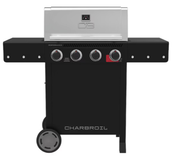 Charbroil Performance Series Black and Silver 4-Burner Liquid Propane Gas Grill