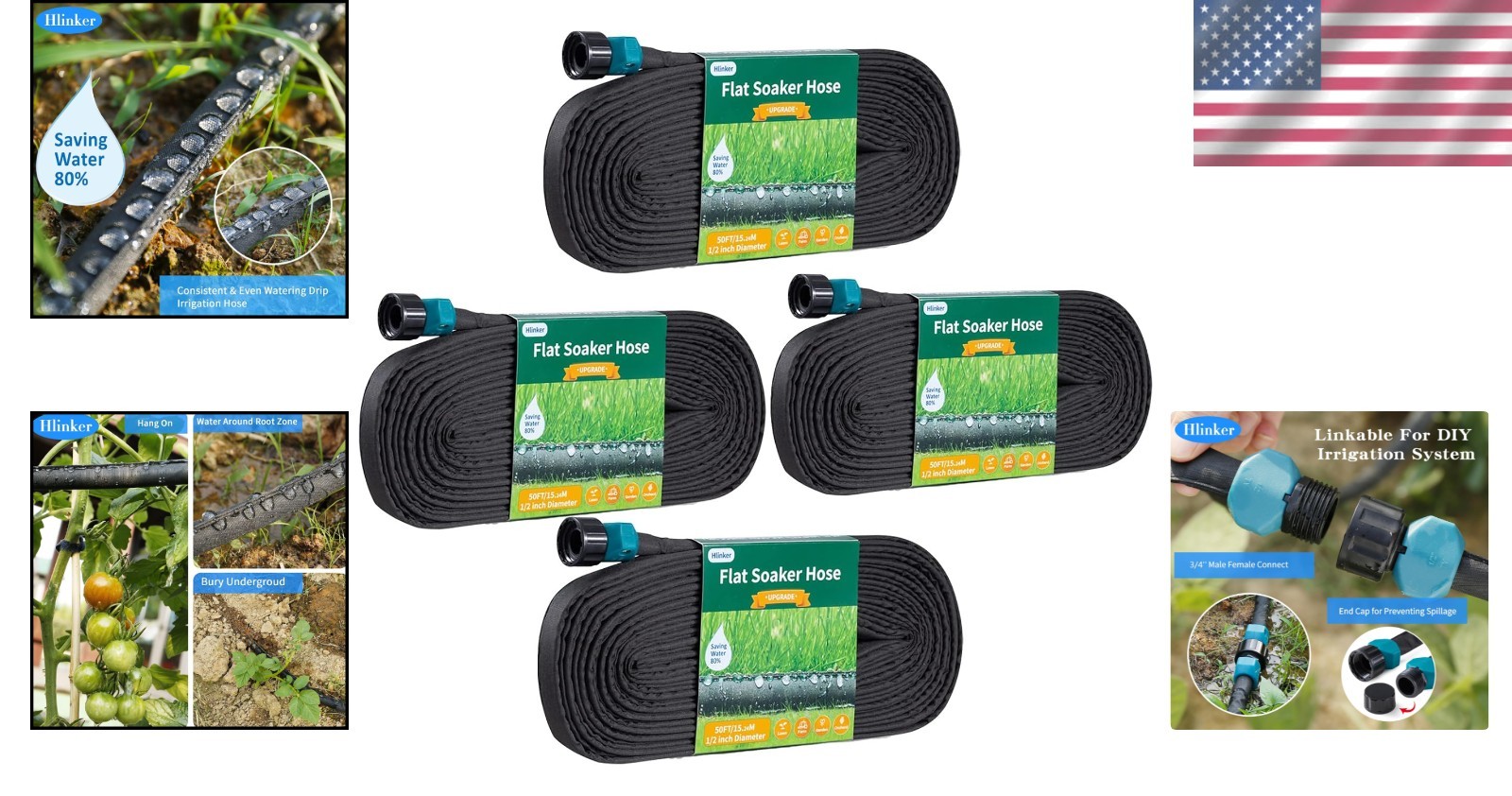 Vinyl Soaker Hose 200FT for Efficient Watering