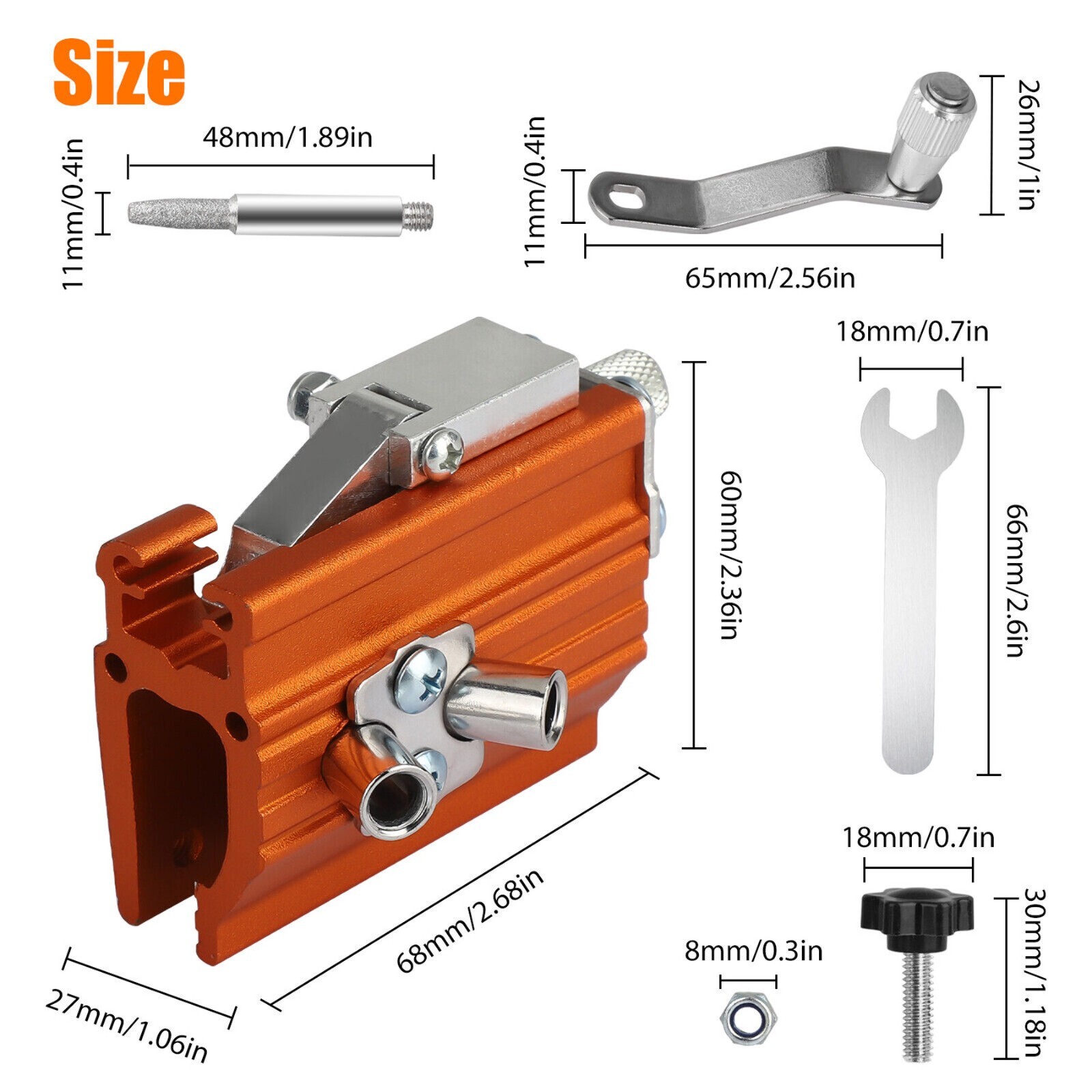 Chainsaw Sharpener Jigs Sharpening Tool Kit for 12-20in Chain Saw/Electric Saws