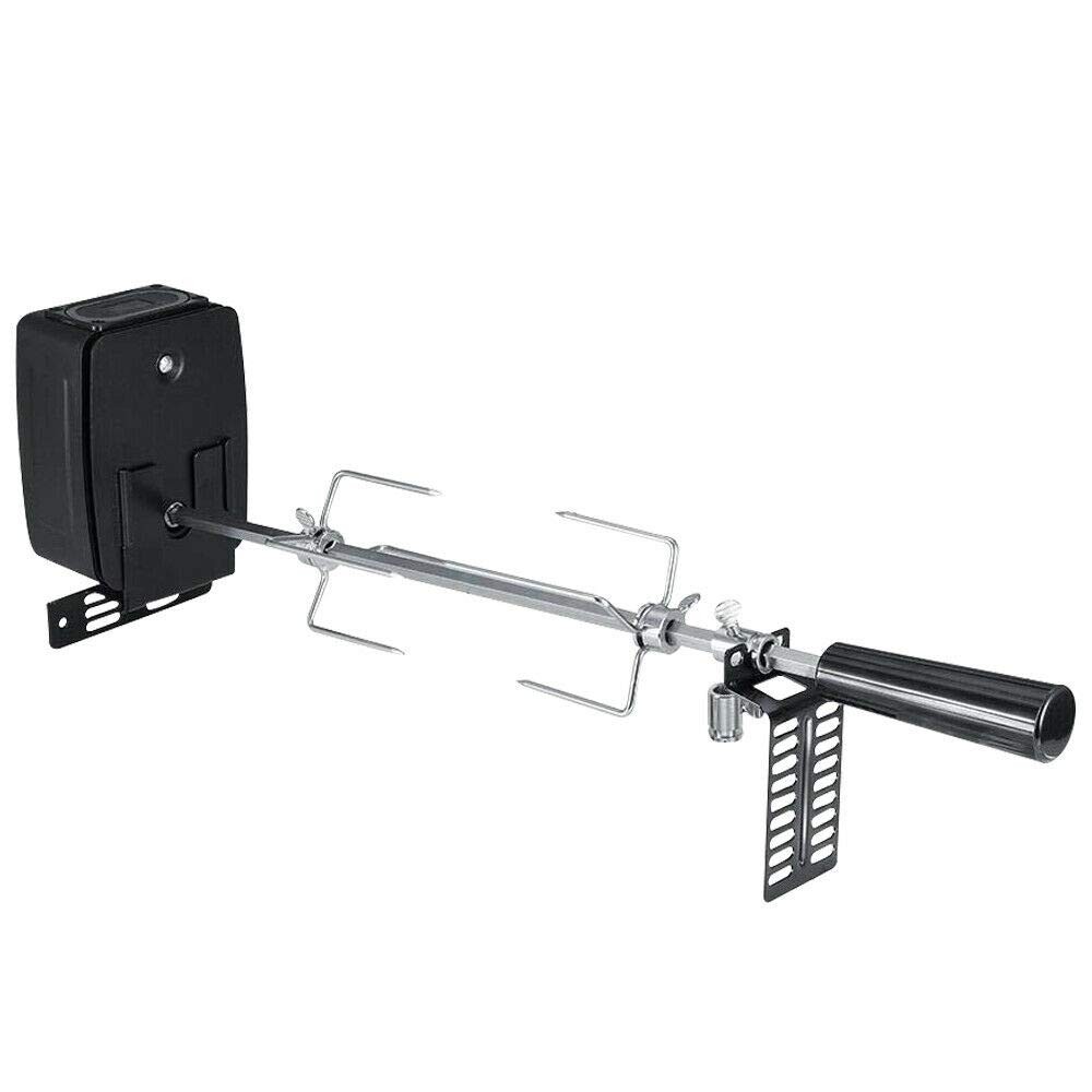 Rotisserie Kit with Motor For Gas Grill BBQ Fire Pit Stainless Stand Heavy Duty