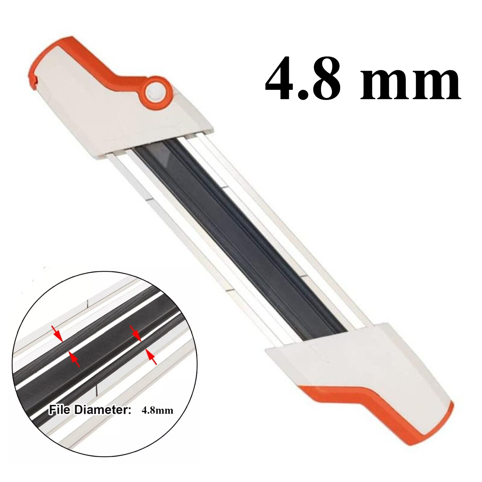 2 IN 1 Chainsaw Teeth Quick Sharpener File For STIHL .325″ 4.8mm Chain Garden