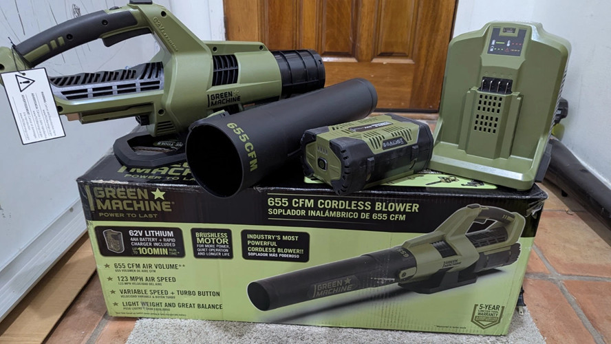 62-Volt 113-MPH 655-CFM Battery Lithium-Ion Brushless Cordless Handheld Blower