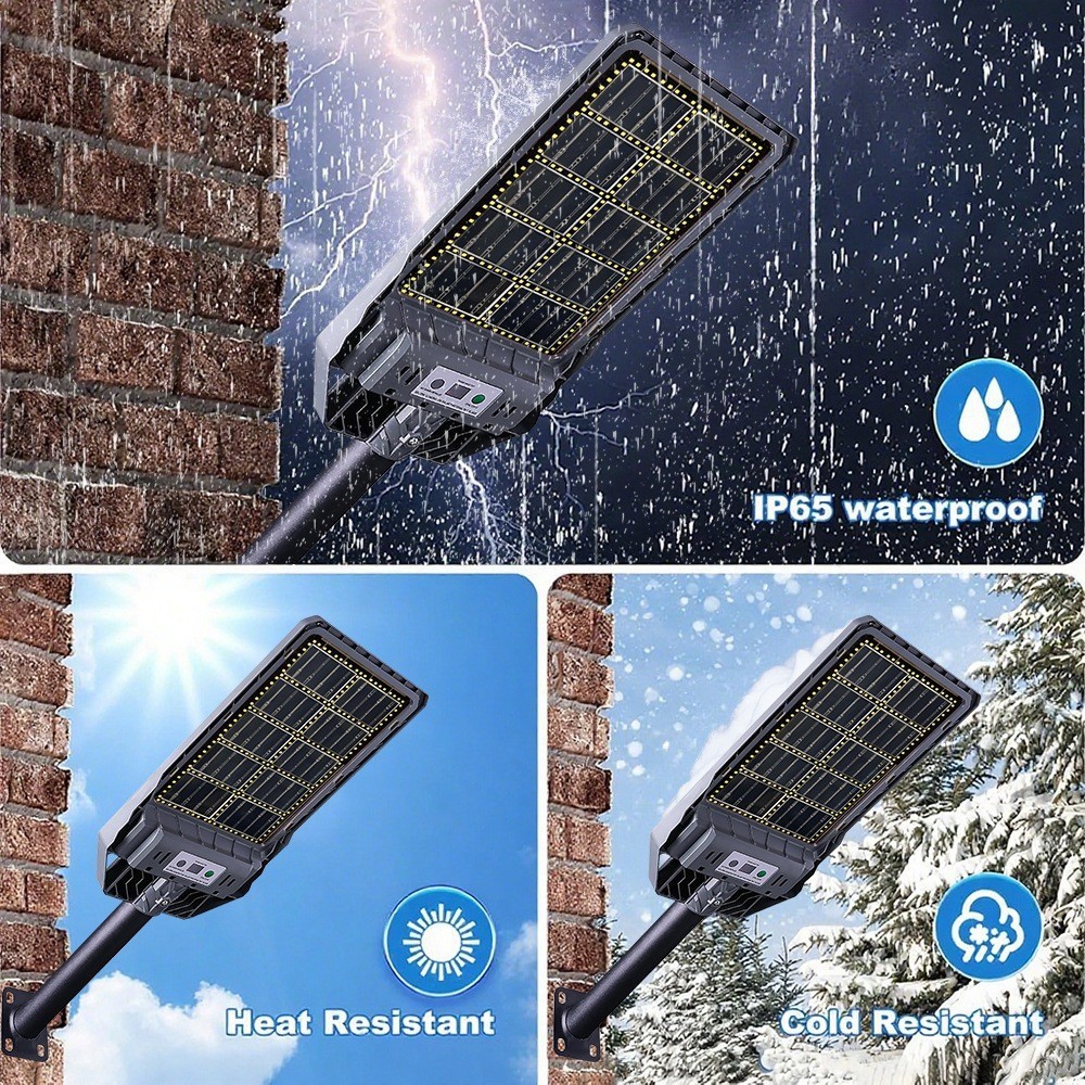 Commercial 99000000LM LED Outdoor Dusk to Dawn Solar Street Light Road Area Lamp