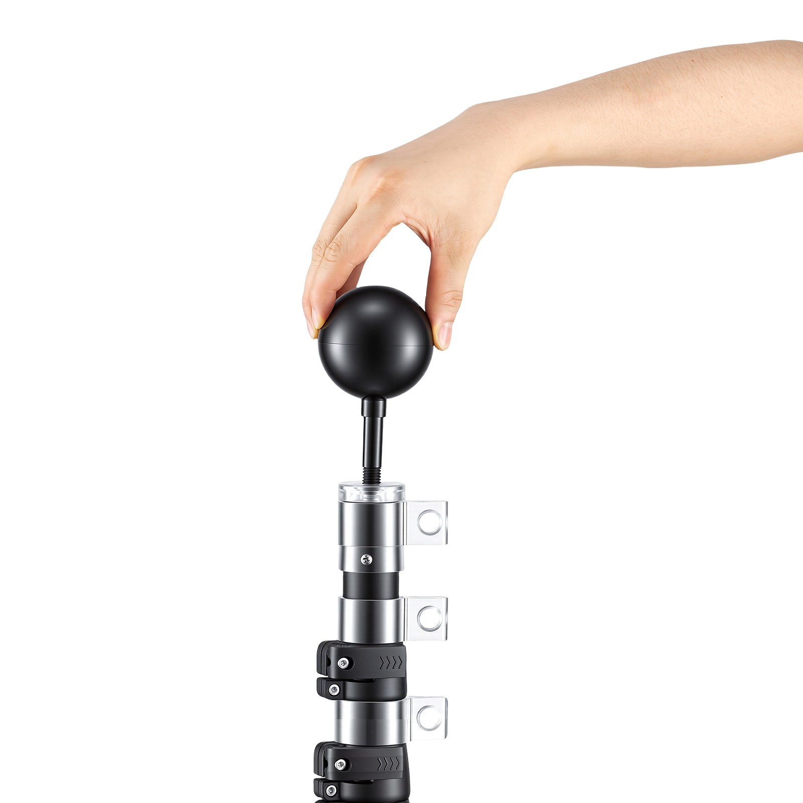 Uimoso 30 ft Telescopic Aluminum Flagpole Kit with Heavy-Duty Design