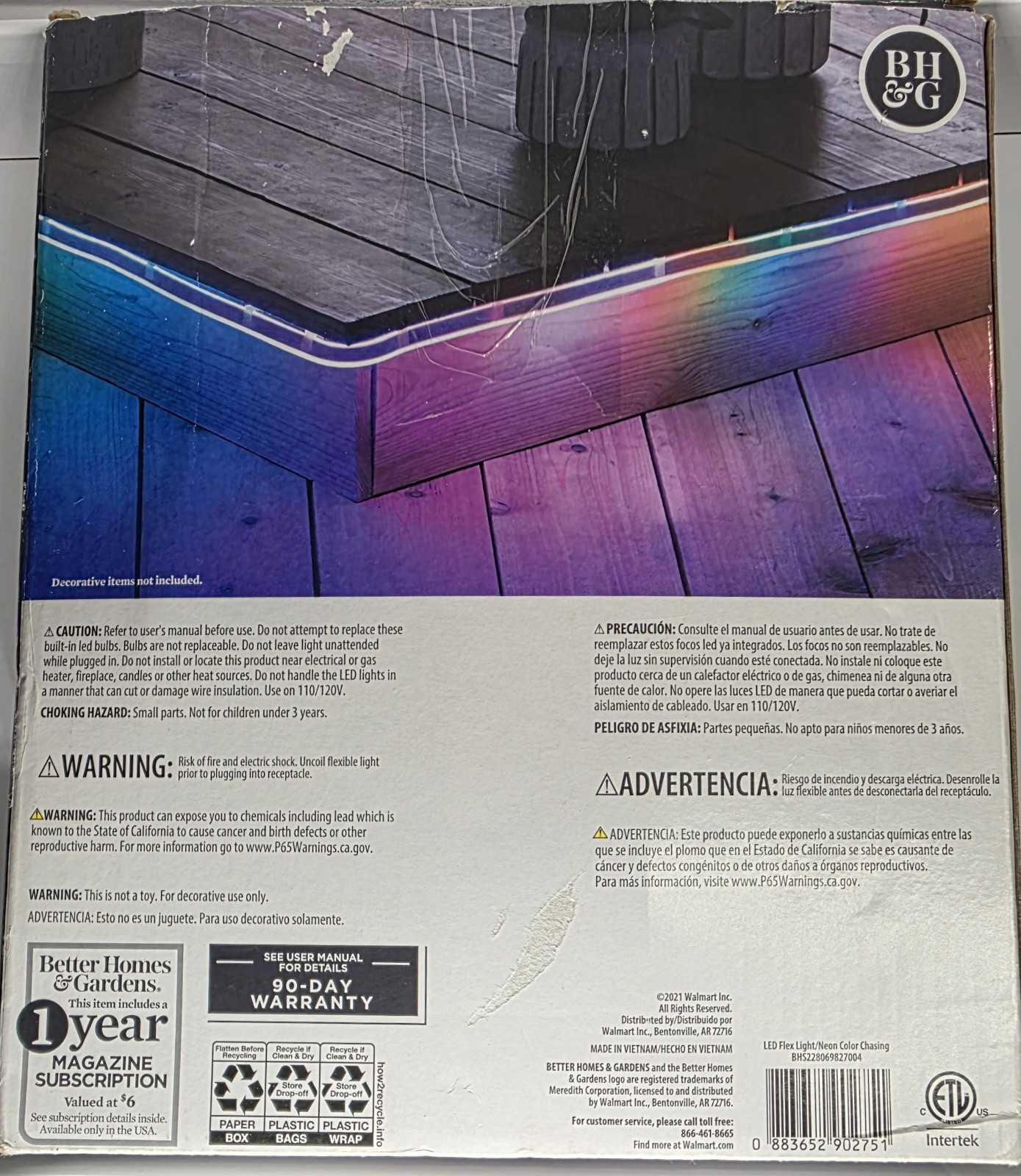 16.4ft Indoor/Covered Patio Color Changing/Chasing Neon Flex BHS228069827004