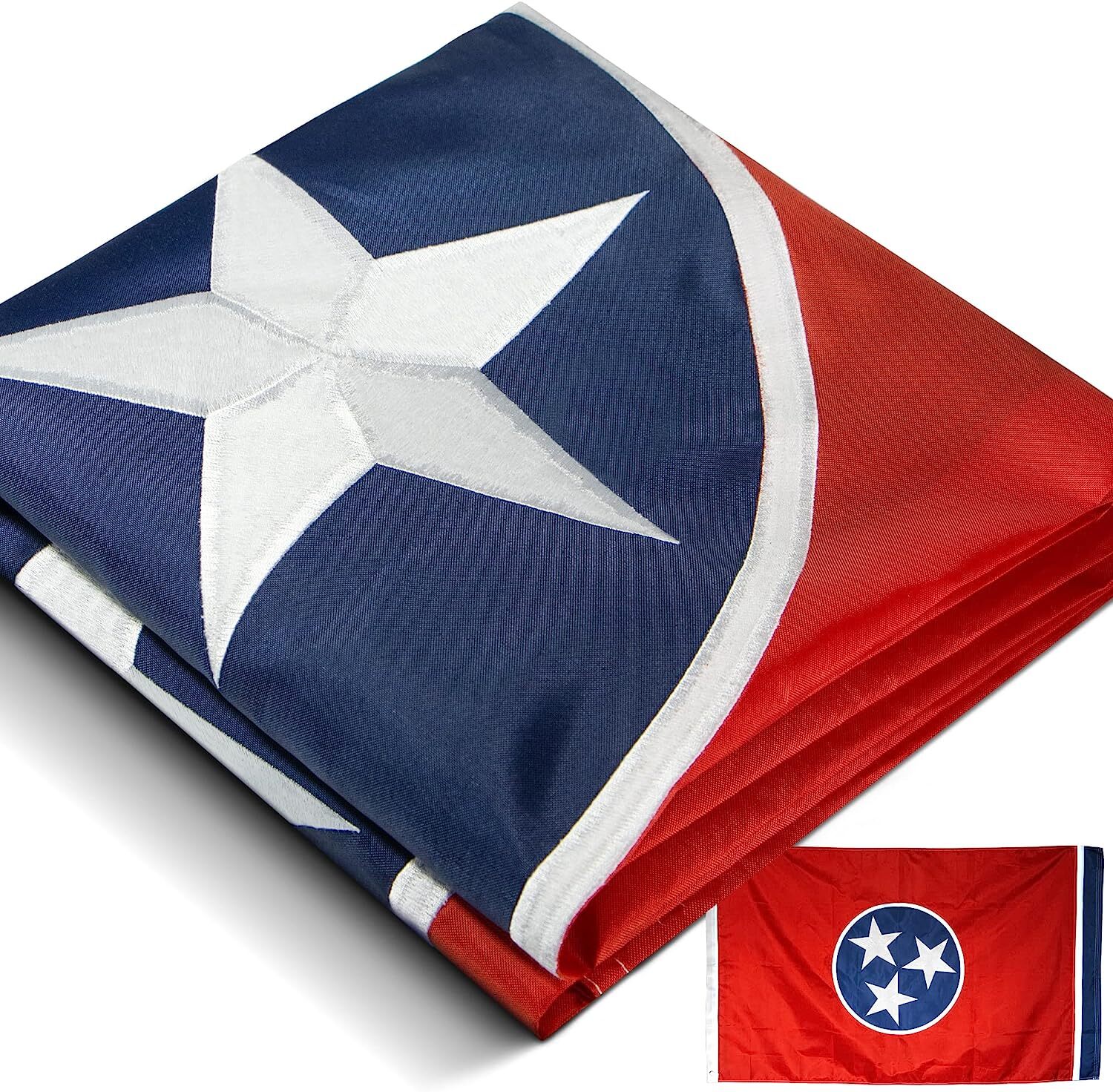 Anley Everstrong 3×5 Ft Tennessee State Flag Embroidered Tennessee TN Flag Nylon