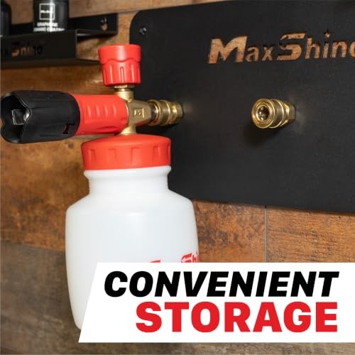 Universal Foam Cannon Holder – 1/4″ Quick Connect Wall-Mounted 3 Cannons Logo