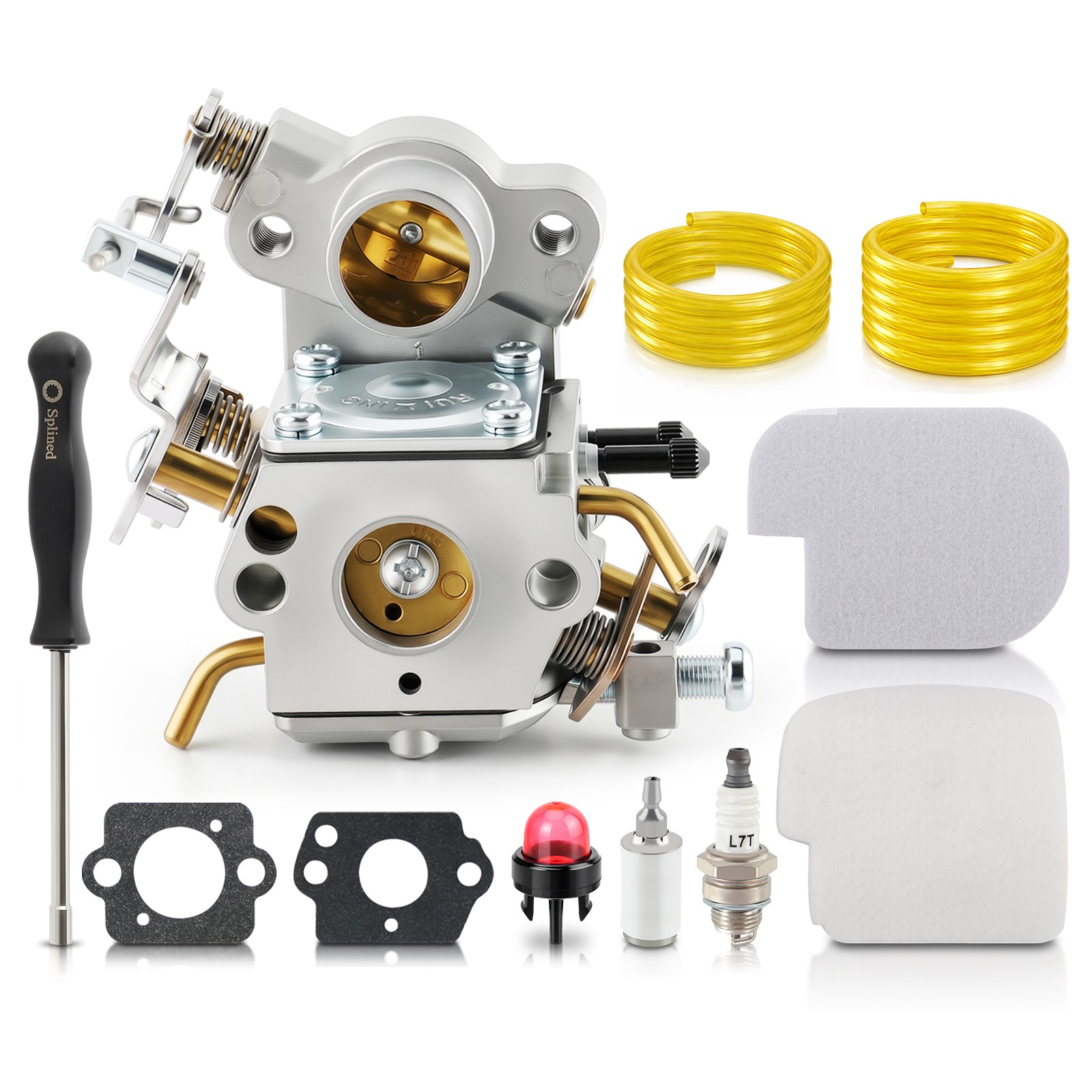 Carburetor Kit For Poulan P4018WM P4018WT P4018WTL 18″ Gas Chainsaw