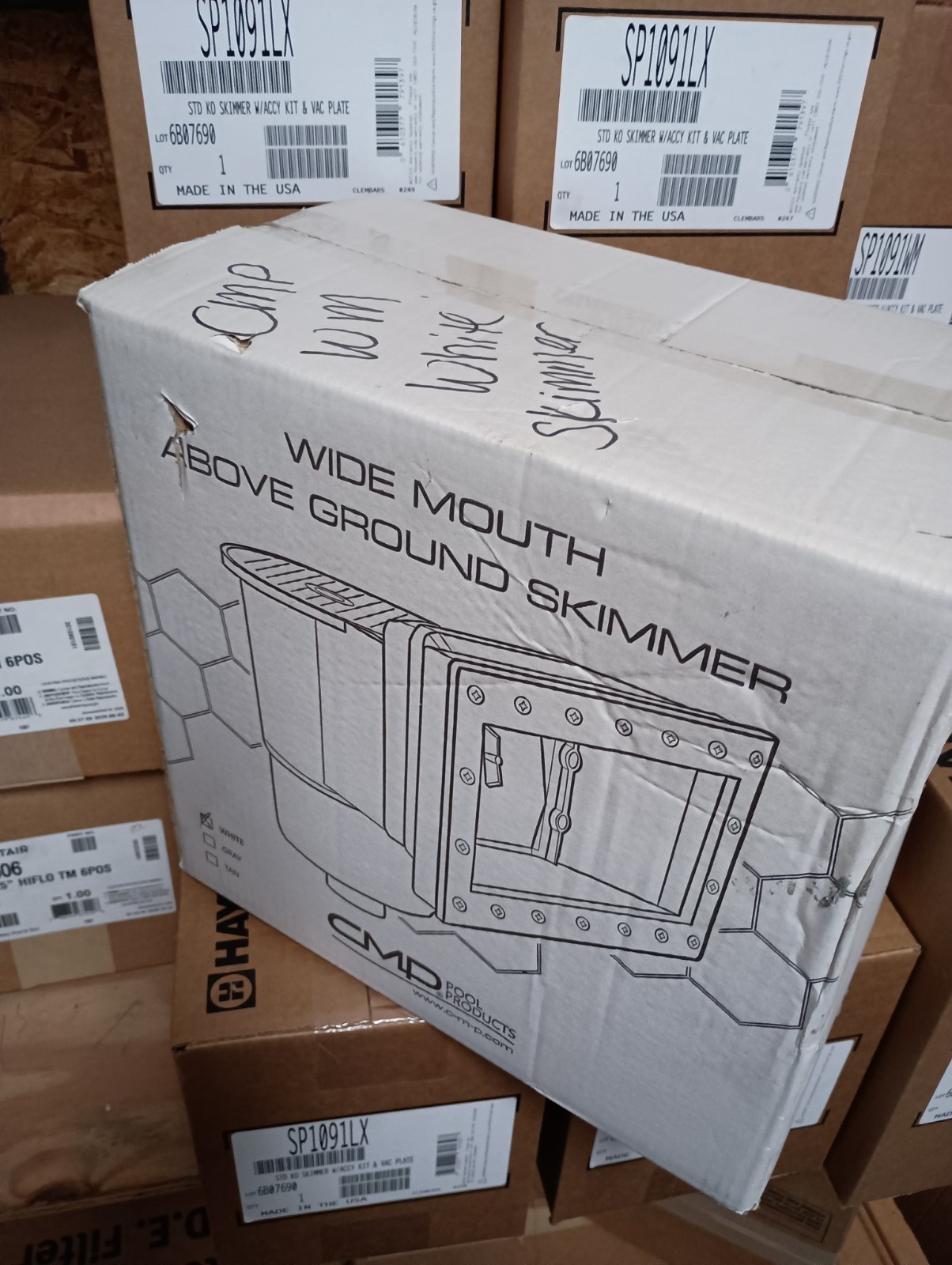 New CMP 25511-000-900 Above Ground WM Skimmer Kit – White