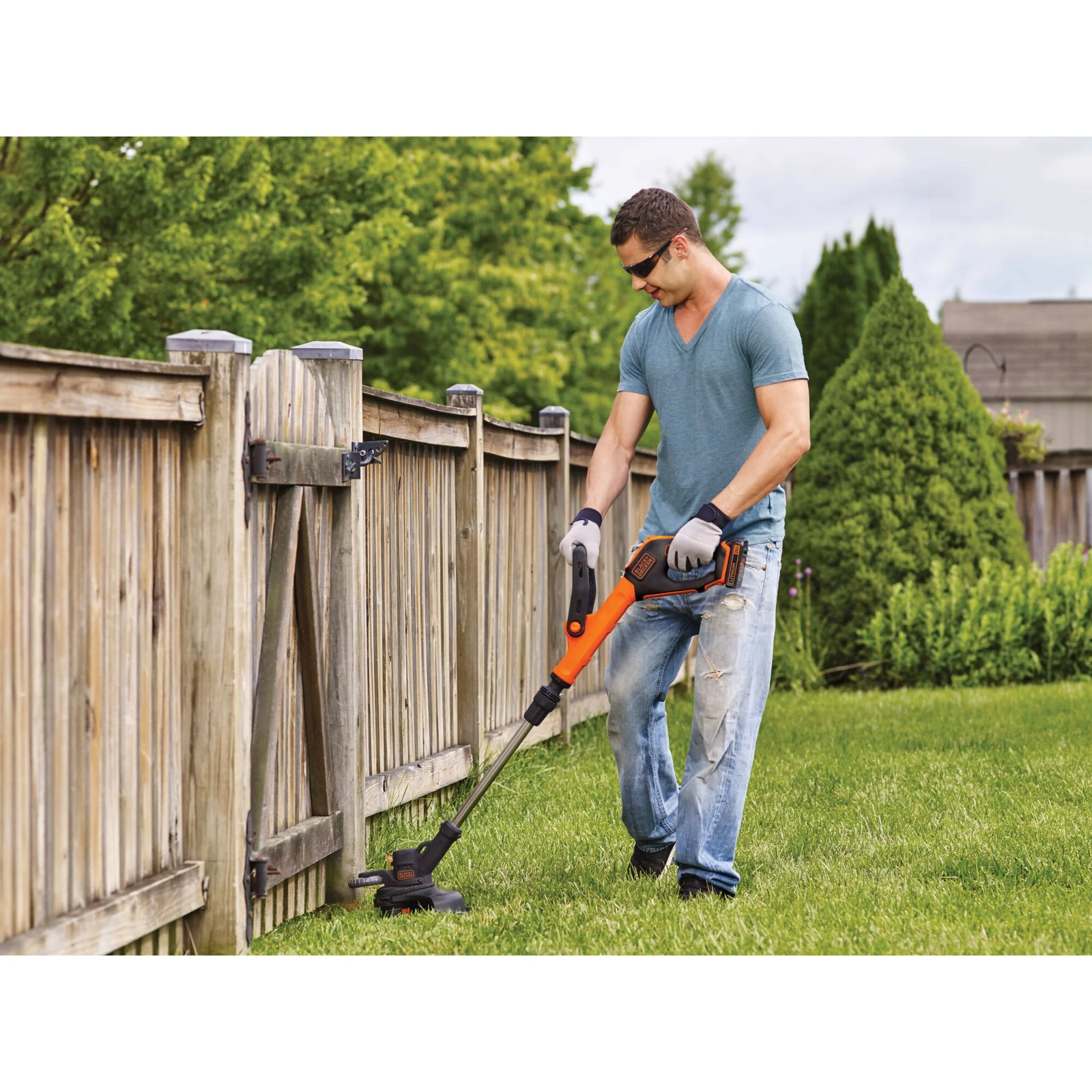 BLACK+DECKER 20V MAX* String Trimmer, 2-Speed, 12-Inch, Cordless – LST522