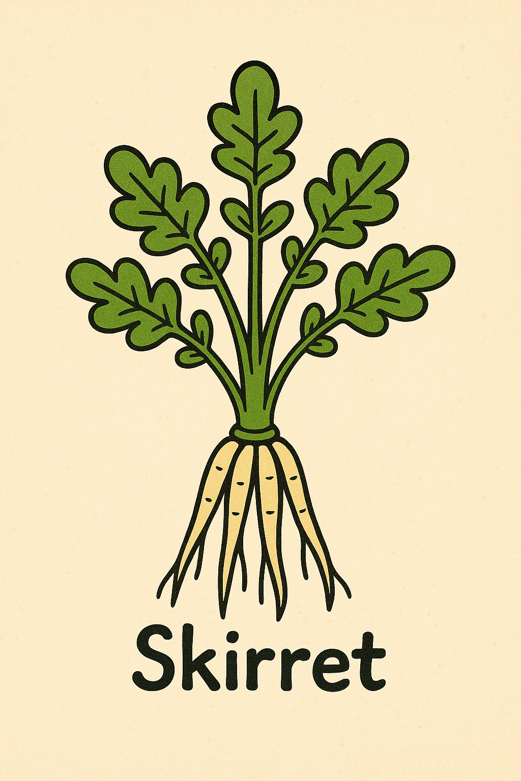 Skirret (Sium sisarum) Perennial Root Vegetable – 25+ Seeds (2024 crop)