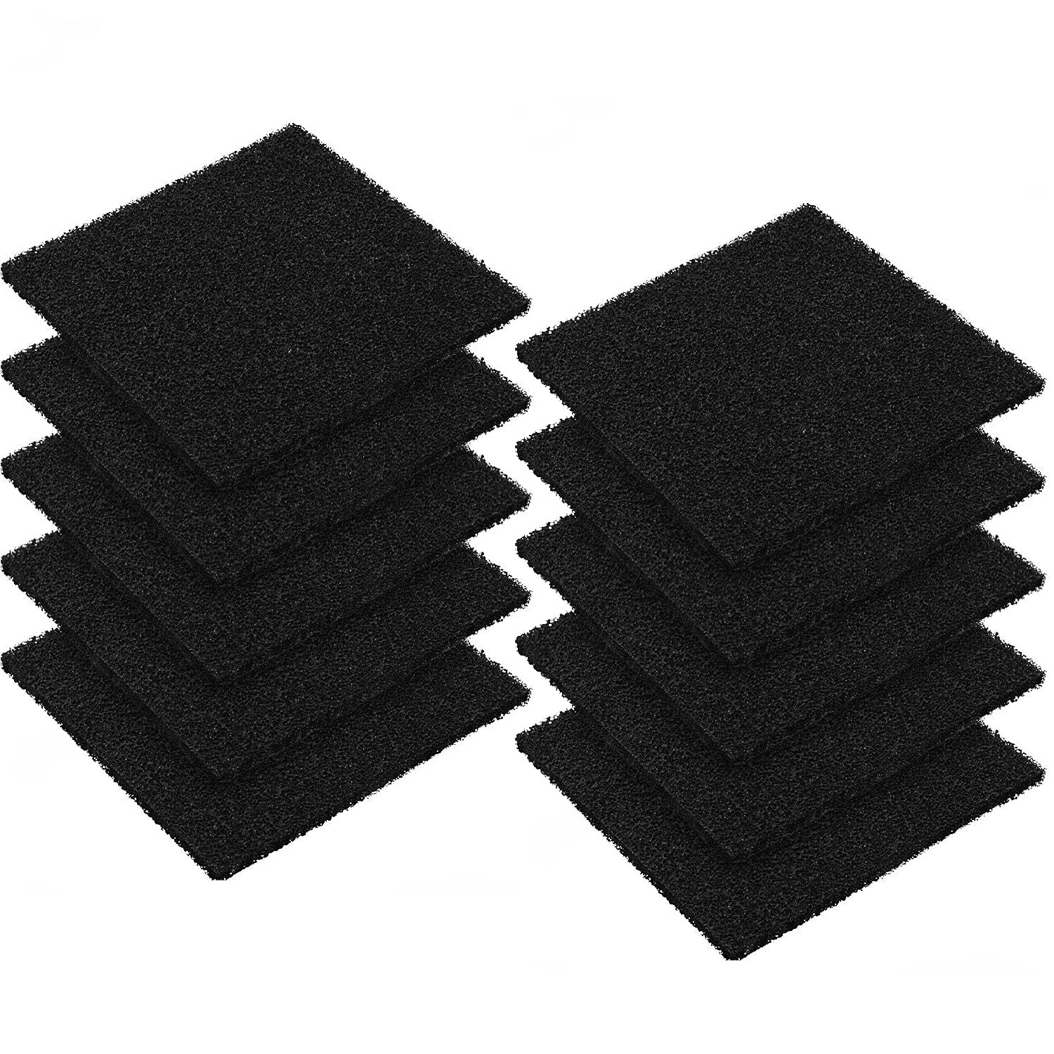 10 Pack Square Compost Bin Filters Spare Activated Carbon Filter Sheets for Indo