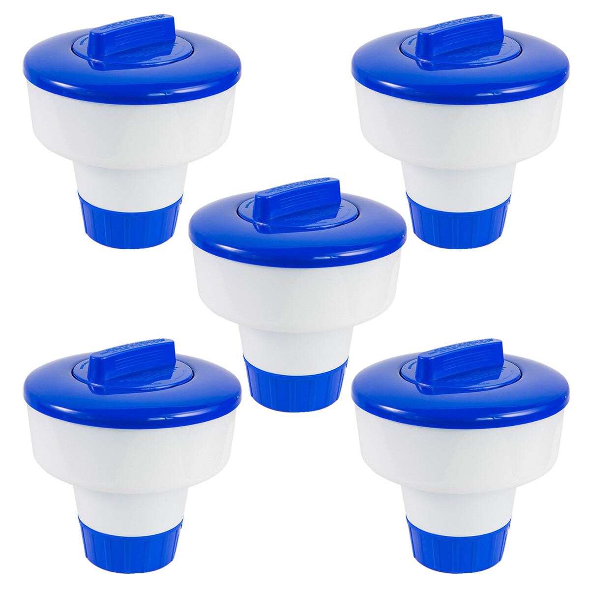 XtremepowerUS (LOT of 5) 3″ Floating Tablet Chlorine Dispenser 3-lb Capacity Set