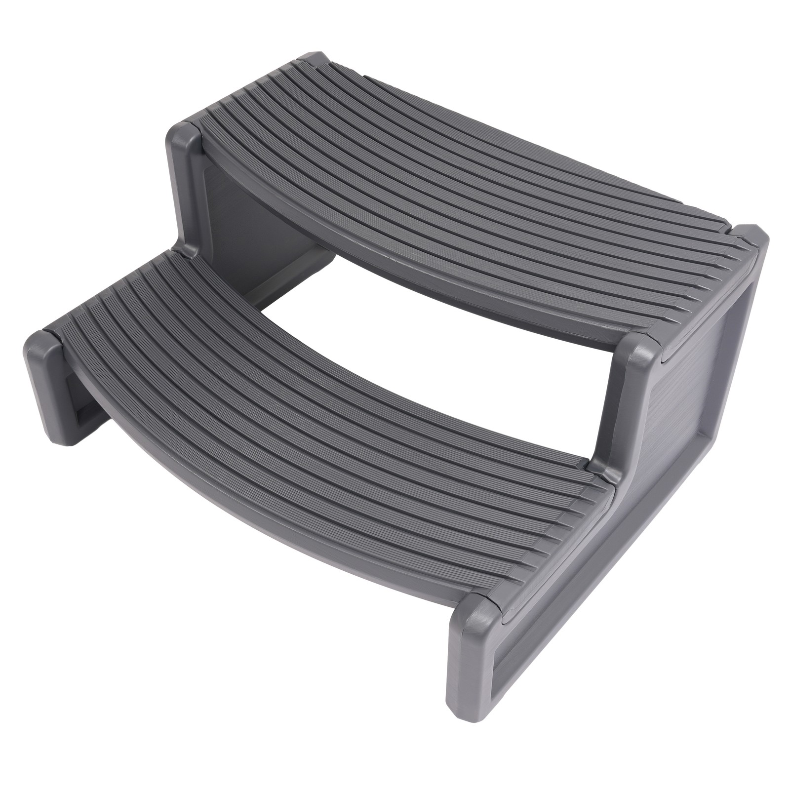 Universal Spa Hot Tub Steps No Slip Handi-Step Dark Gray/Black/Carbon Gray/Brown