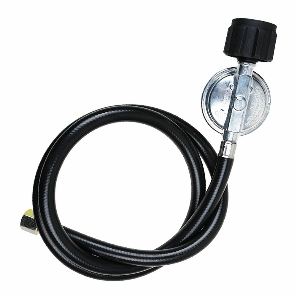 Adjustable Propane Gas Regulator Hose BBQ Grill Burner Tank with 4ft Hose 20PSIG