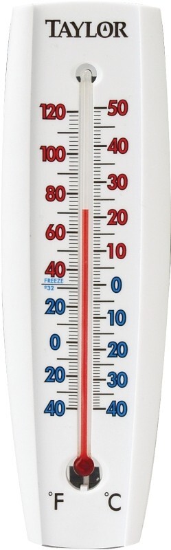 Taylor 5154 7-5/8″ Indoor & Outdoor Tube Thermometer Wall-Mounted Temperature