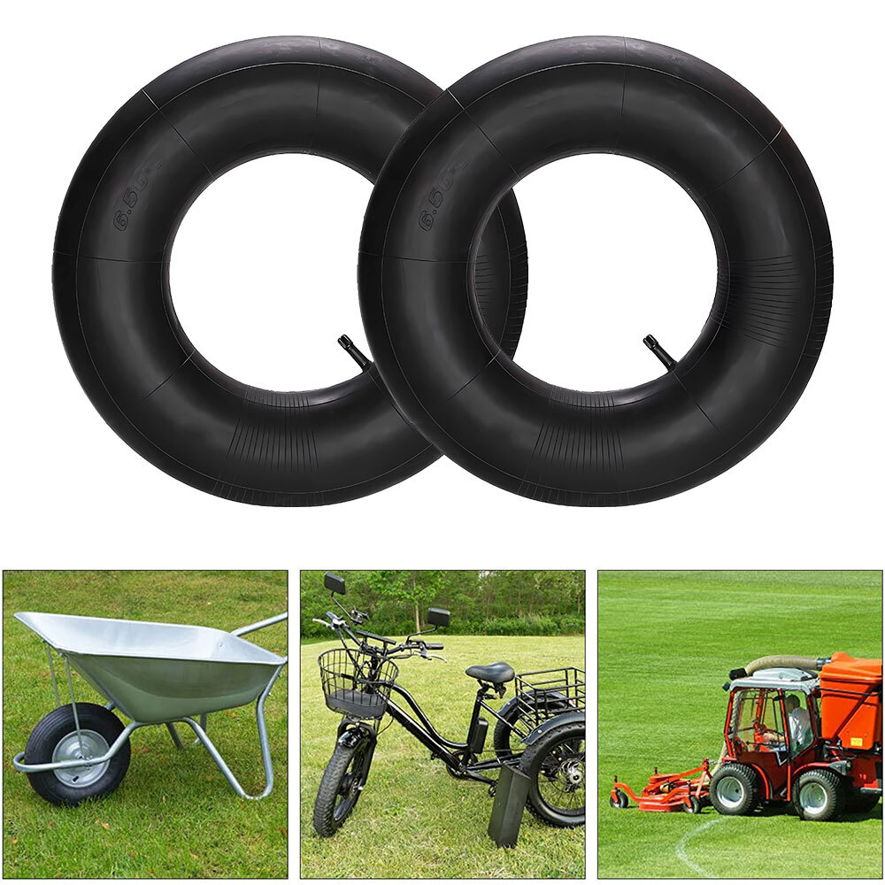 Pair Of 16X6.50-8 Heavy Duty Inner Tube For Lawn Mower Tractor Garden Carts Tire