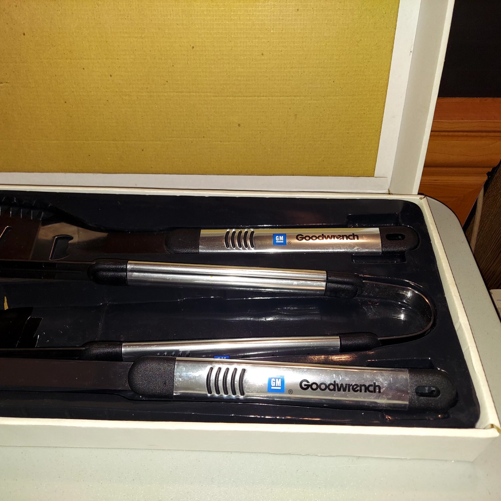 GM Goodwrench Branded BBQ Tool Set 3 pc. 19″ Long- Mechanics Gift Idea