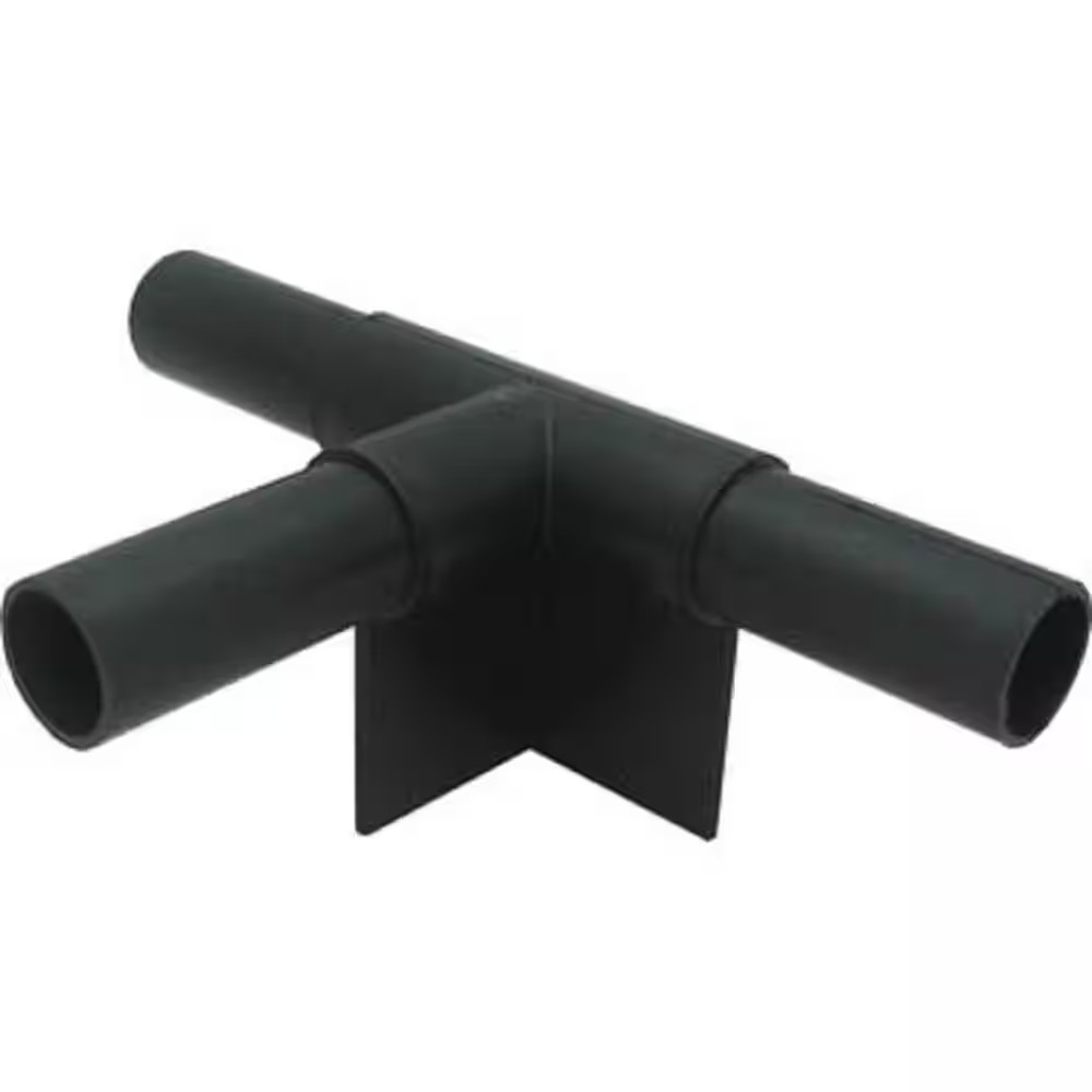 6-3/4 In. X .75 In. Black Polypropylene Resin T-Shape Bead 3-Way Lawn Edging Cor