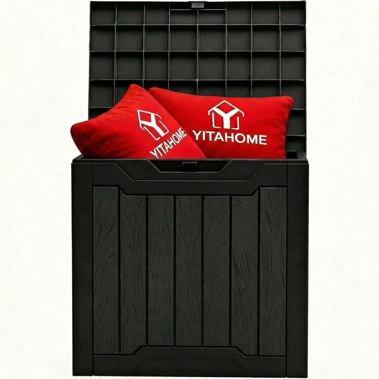 31 Gallon Outdoor Storage Box, Resin Deck Box and Waterproof Package Delivery Bo