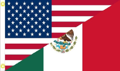 3X5 USA MEXICAN FRIENDSHIP COMBINATION 150D PRINTED Nylon Flag Banner