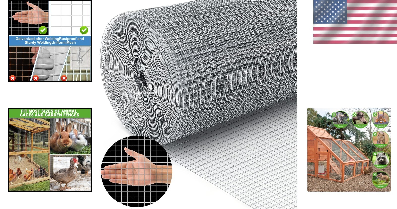 Versatile 19 Gauge Galvanized Hardware Cloth – Ideal for Garden & Poultry Safety