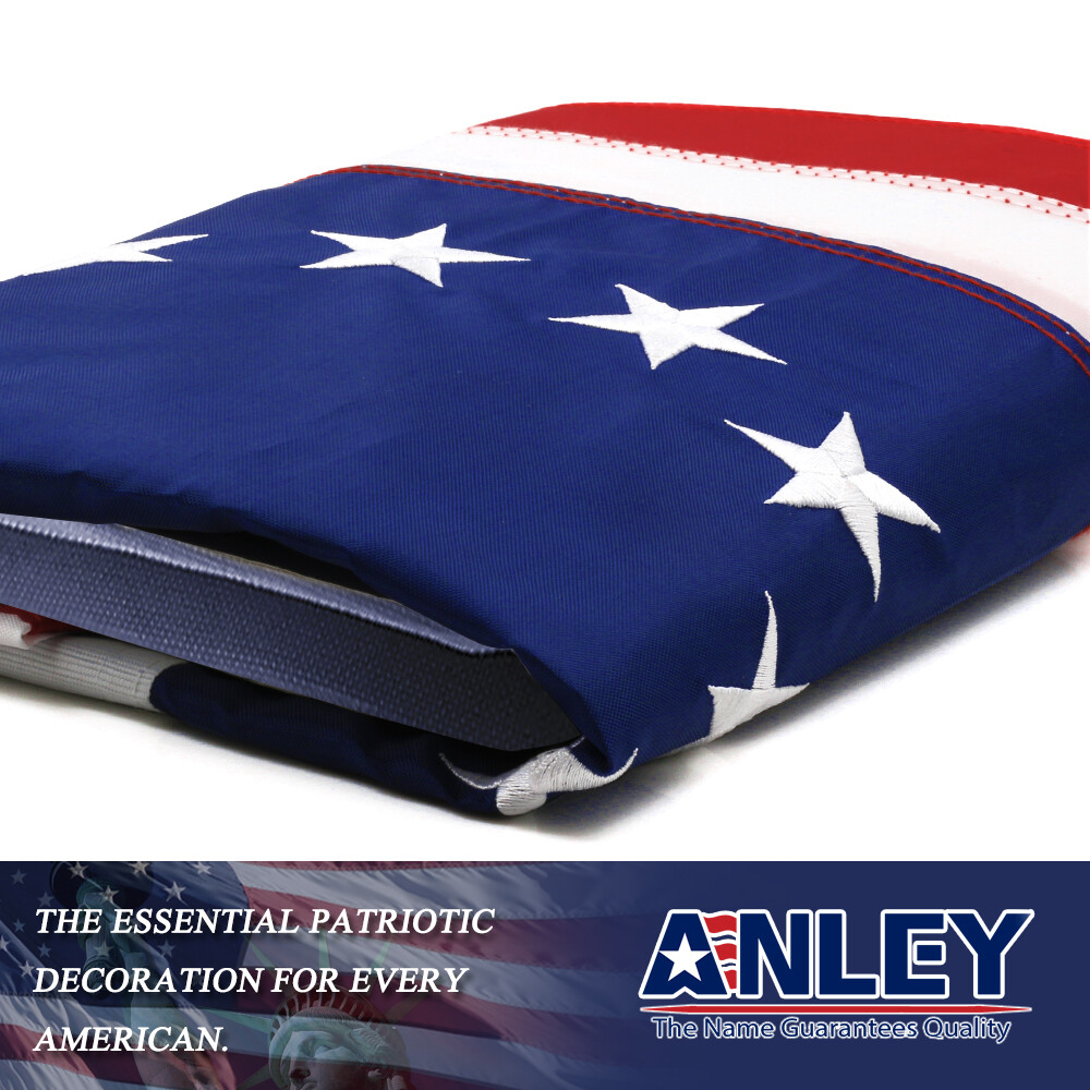Anley EverStrong 3×5 Ft Betsy Ross American US Flag Embroidered Patriotic Banner