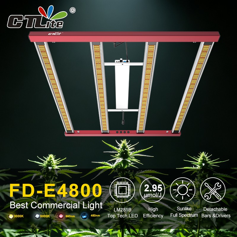Spider FD-E4800W Upgraded LED Grow Light LM281H EVO Commercial Grow Lamp 4×4 5×5