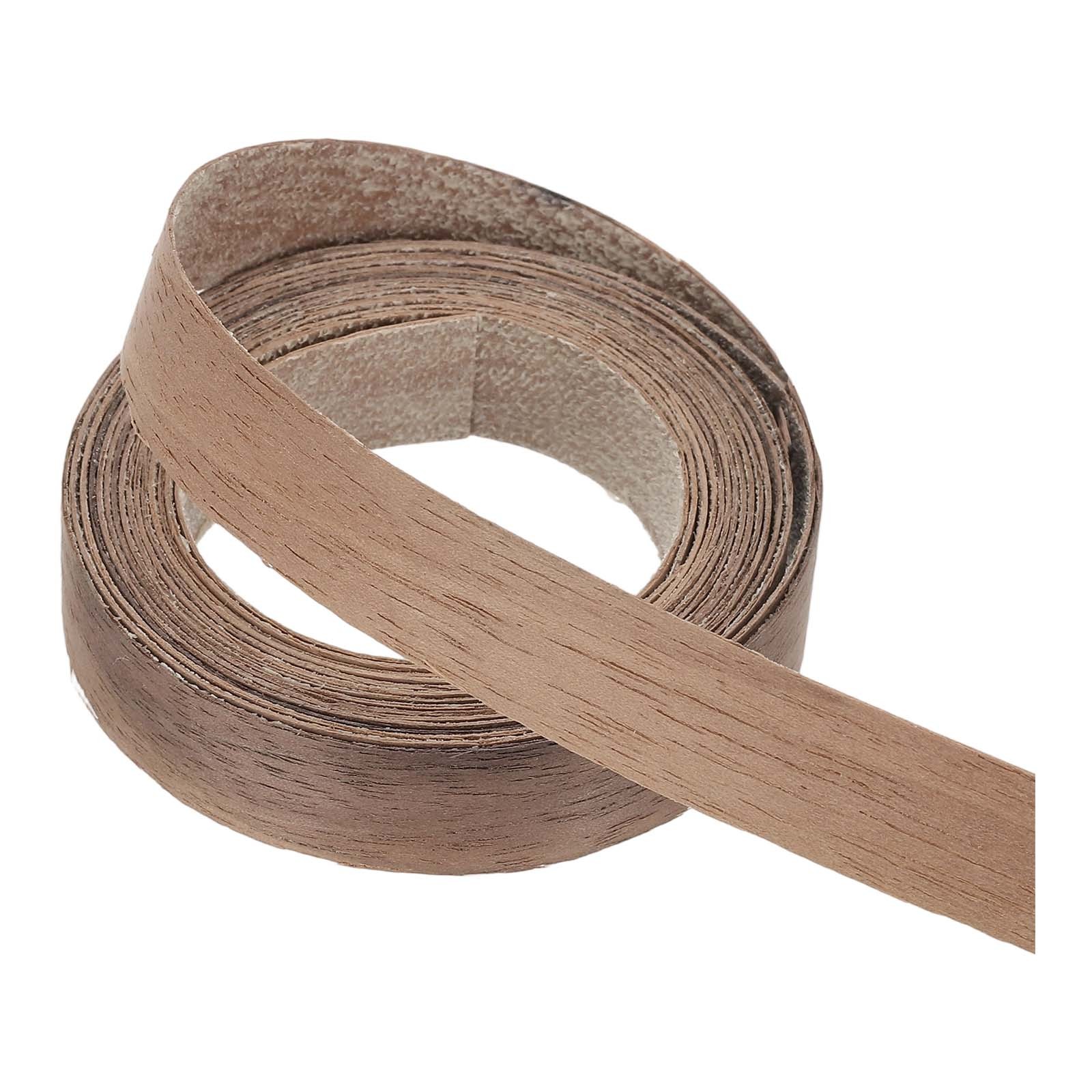 Black Walnut Edge, 1/2 x 10ft Wood Tape, Flexible Pre-Glued