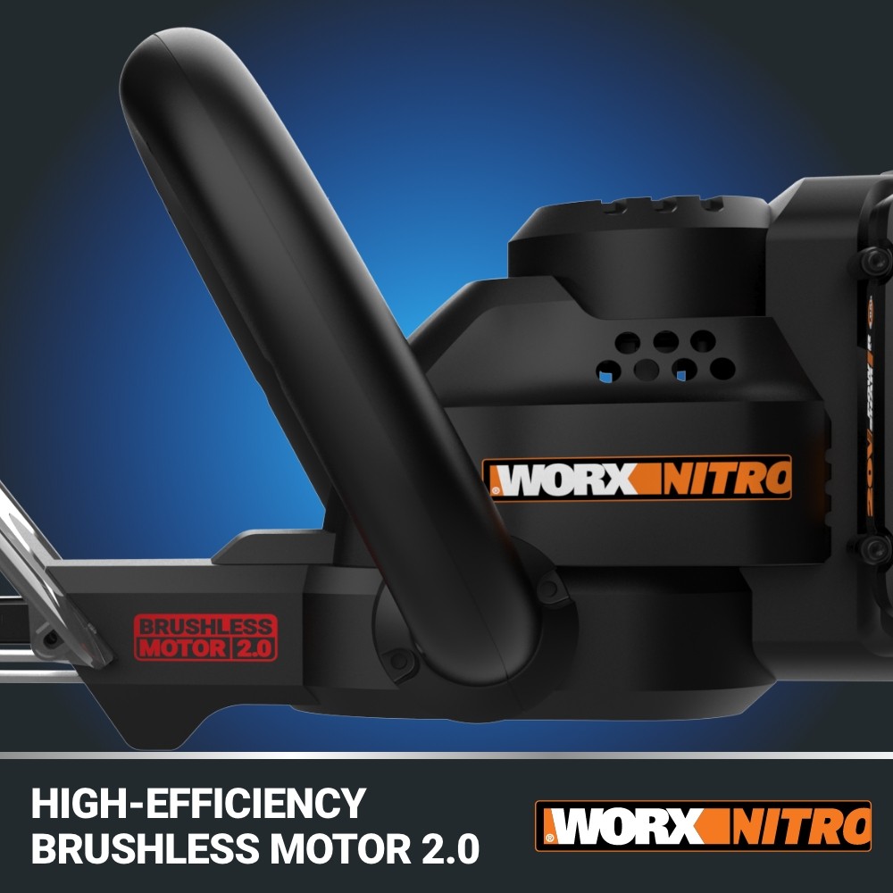 Worx Nitro WP296 40V 25” Cordless Hedge Trimmer with 24” Cutting Capacity-OB