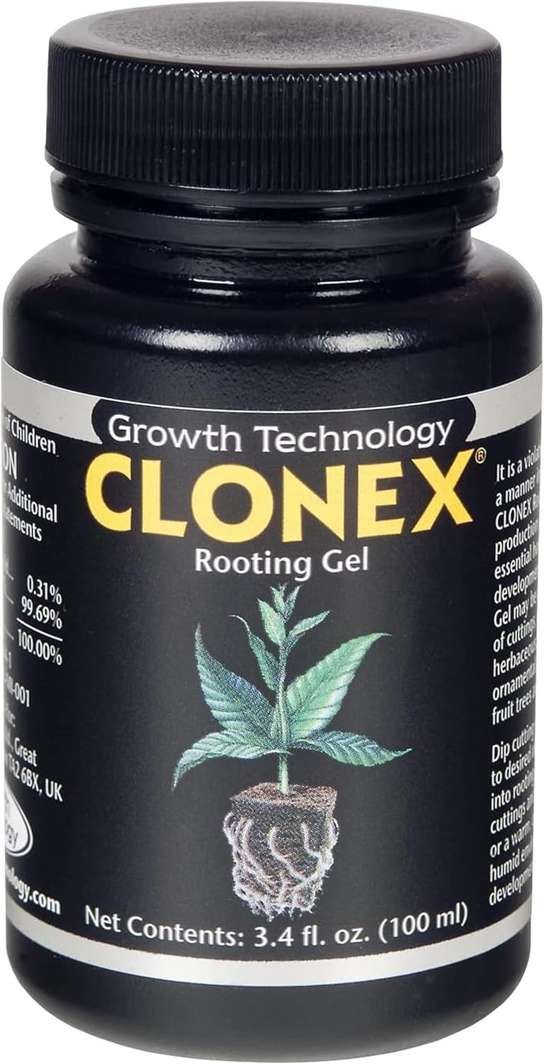 Clonex Rooting Gel 100ml – Plant Cutting Rooting Hormone IBA, Fast Root Growth &