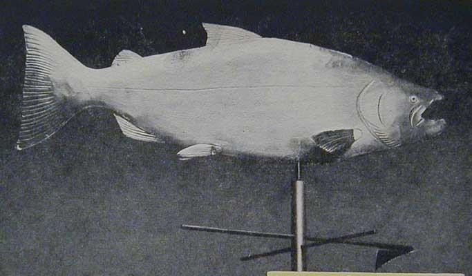 Copper Weathervane Fish Shaped HowTo build PLANS SALMON