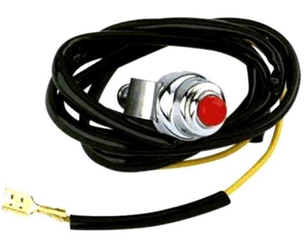 Push Button Engine Stop Kill Switch For Mini Bike Chopper Go Kart ATV Length 46″