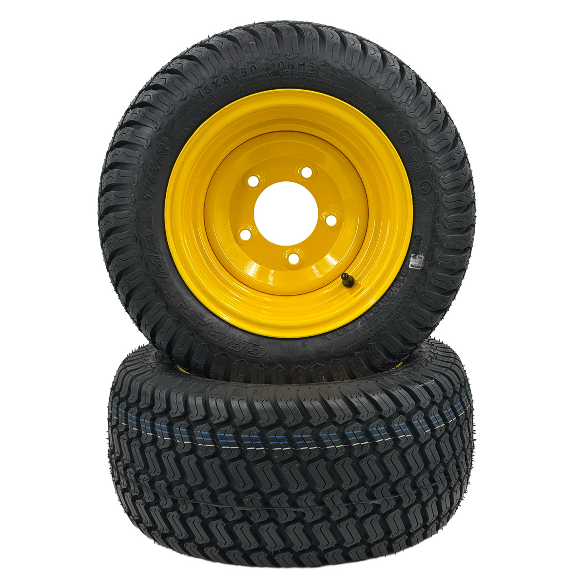 Set of 2 – 18×8.50-10 Wheel Assembly (Compatible with John Deere LVA20123)