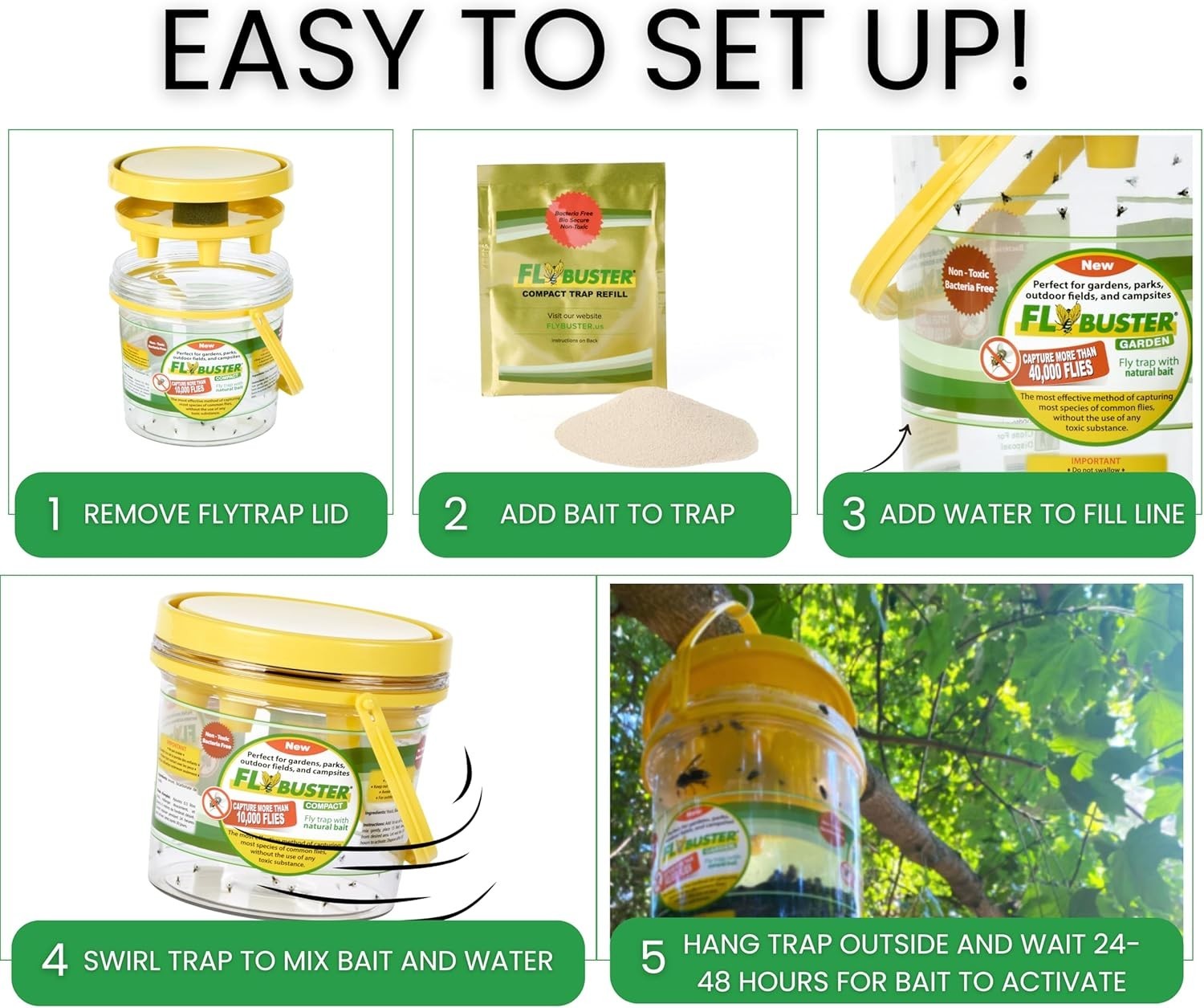Outdoor Fly Trap | 1L Capacity Clear Plastic Design for Ultimate Efficiency