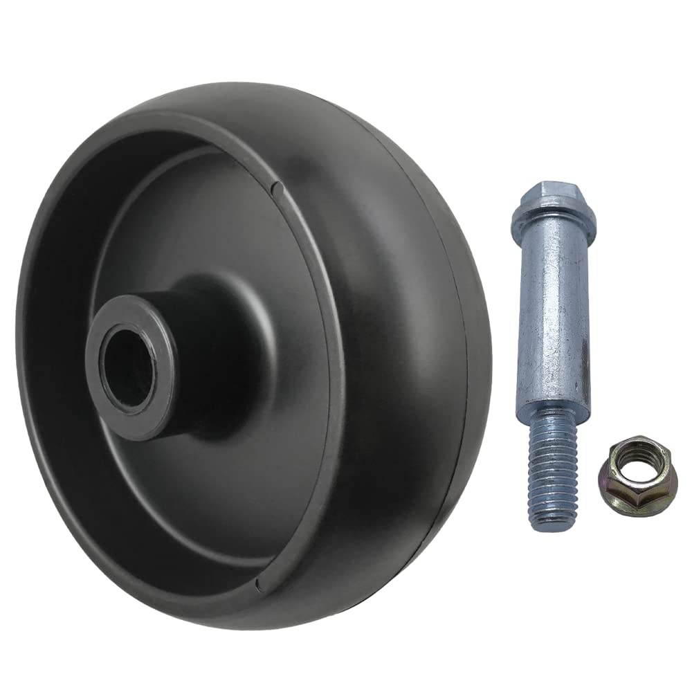 Deck Wheels Hardware 5 Inch Replacement Roller Lawn Mower 2 Pack