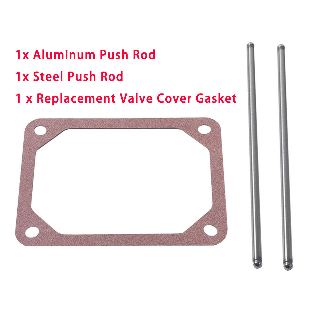 For Briggs & Stratton Push Rod Set & Valve Cover Gasket 690981 690982 690971