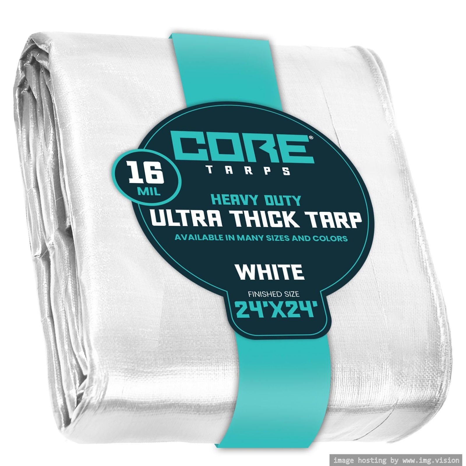 Core Tarps Extra Heavy Duty 16 Mil Tarp Cover Waterproof UV Resistant Rip and