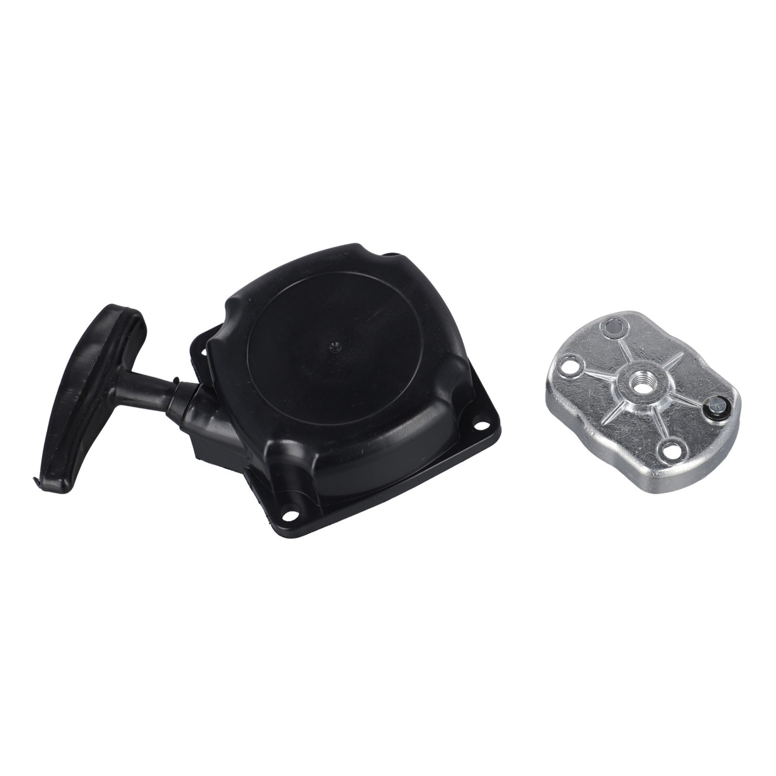 Recoil Starter Black And Silver For Brush Cutter Lawnmower Practical Sale