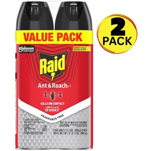Raid® Ant & Roach Killer 26, Fragrance-Free Bug Spray, 17.5 fl. oz 2 count *New*