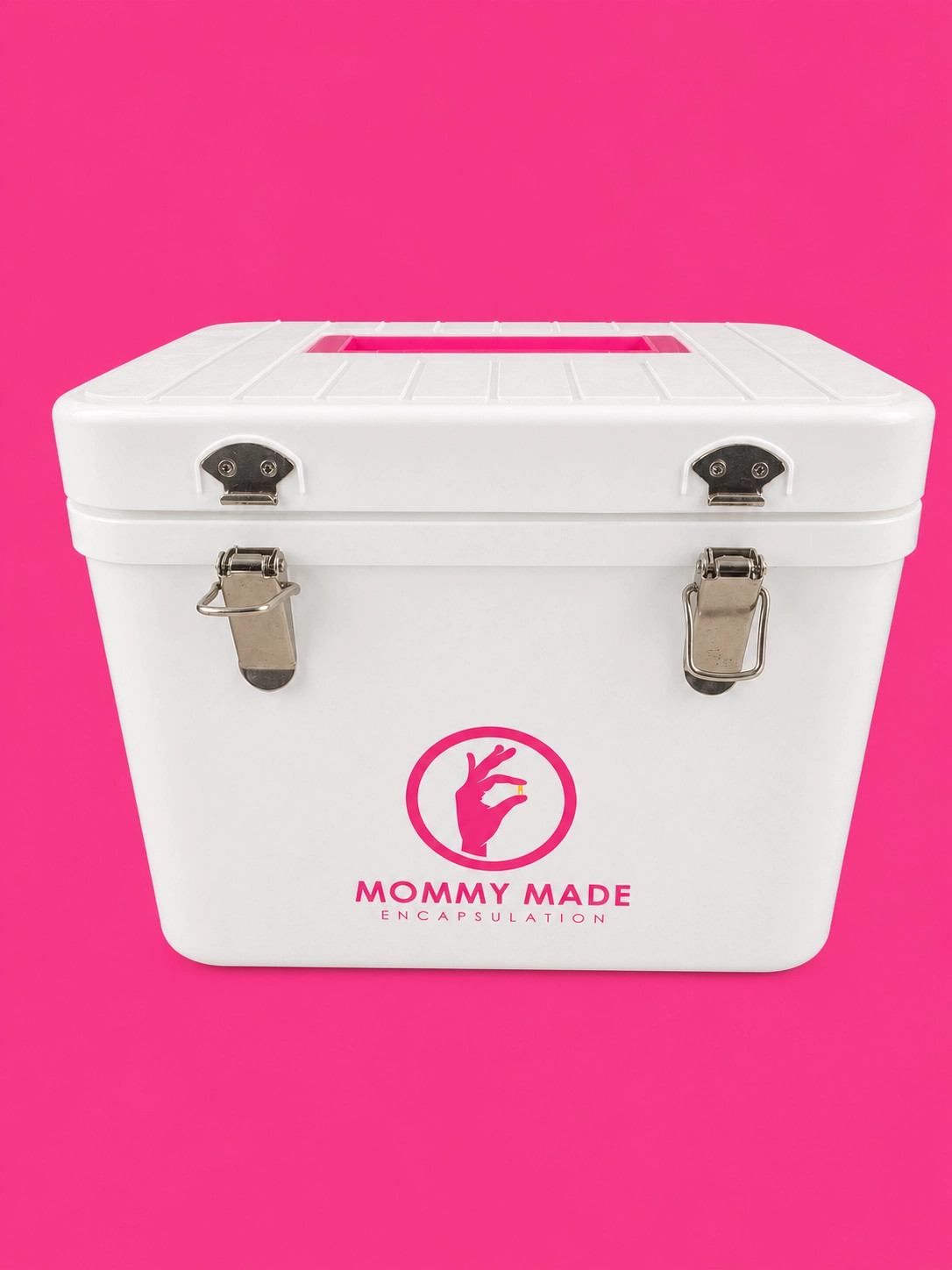 Mommy Made Encapsulation Branded Insulated Transport Cooler Doula Pink